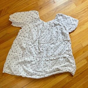 LOFT Beach polka dot cover up